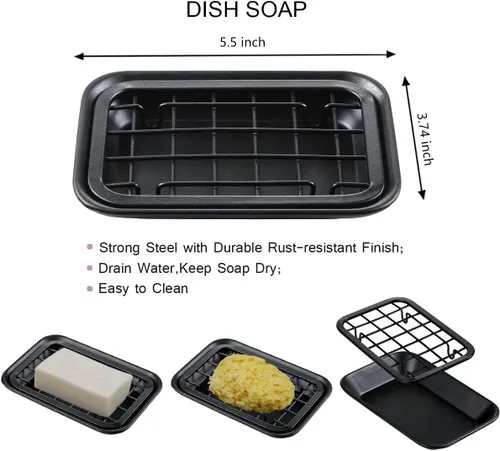 Vista 7 de SheeChung. - Conjunto de accesorios para baño de frascos Mason, juego de 6 unidades.