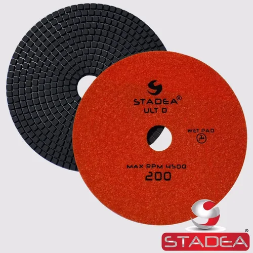 Vista 4 de PPW152X Almohadillas de pulido de granito 7 "Almohadilla de diamante 50 Grit para granito piedras de cuarzo pulido