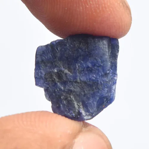 Vista 4 de Zafiro azul crudo 9.00 Ct Cristal curativo, Piedra preciosa natural de cristal de zafiro en bruto, Gema, azul