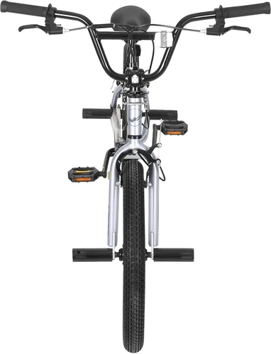 Vista 8 de WEIZE Freestyle BMX Bike 20 inch Trick Bicycle Plateado