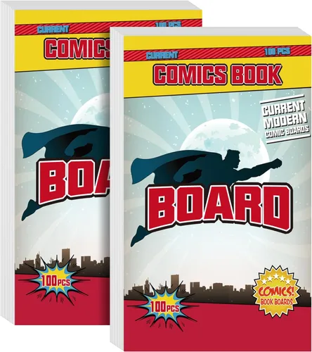 Vista 9 de KKU 200 bolsas para cómics actuales, Bolsas transparentes para cómics de 7.2 X 10.5 pulgadas, Fundas para cómics libres de ácido para almacenamiento