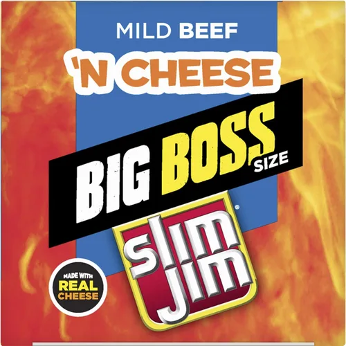 Vista 4 de Slim Jim Palito de carne de res y queso suave, 3 onzas, 18