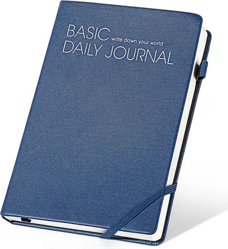 Vista 11 de CAGIE Cuaderno rayado para trabajo, cuaderno de tapa dura para escribir, mujeres y hombres, diario para tomar notas con lazo para bolígrafo