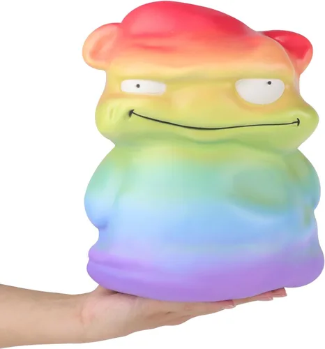 Vista 2 de Anboor Juguete gigante de monstruo arcoíris de 9.9 pulgadas, juguete Kawaii Gaint suave animal de levantamiento lento y perfumado, juguete