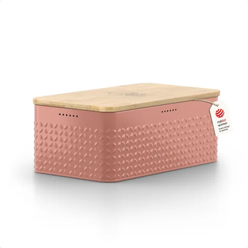 Vista 22 de LARS NYSØM Panera I Caja de pan de metal para una frescura duradera con almohadillas antideslizantes I Papelera para productos horneados con tapa