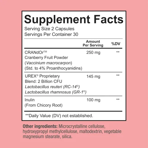 Vista 2 de Probióticos Vaginales Premium para Mujeres – Probióticos Vaginales de Lactobacillus Clínicamente Estudiados con Prebiótico y Arándano
