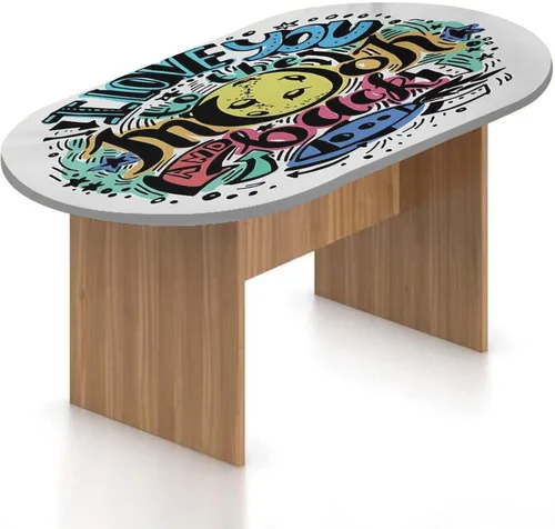 Vista 12 de Mantel ovalado ajustable para patio, decoración de helado, de poliéster elástico, fondo de gofre con estampado de dulce verano, se adapta a mesas