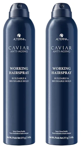Vista 9 de Alterna CAVIAR Anti-Aging Working Hairspray Buildable, Brushable Hold Helps Control Frizz & Adds Shine Sulfate Free