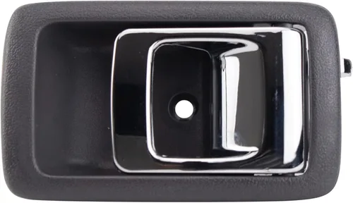 Vista 30 de TRQ Manija de puerta interior delantera izquierda cromada y negra para el lado del conductor compatible con Ford F-150 2012-2014
