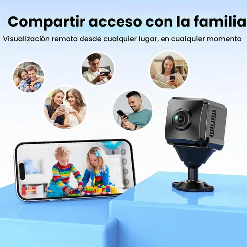 Vista 7 de VIDCASTIVE Cámara Oculta 1080P HD Mini Inalámbrica WiFi de Seguridad con Vista de Ángulo Amplio, Detección de Movimiento Humano AI