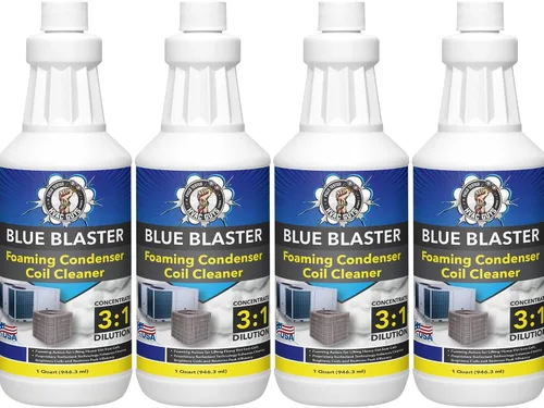 Vista 7 de Blue Blaster - Espuma limpiadora de bobina CA – Cuarto de galón Fórmula de servicio extremo para unidades de condensador de CA al aire libre