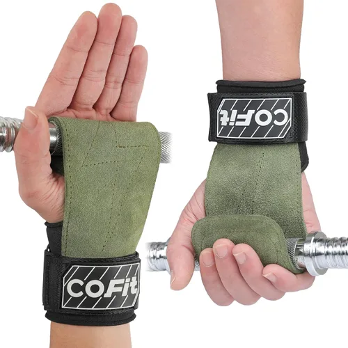 Vista 8 de COFIT Wrist Straps for Weightlifting, Workout Wrist Wraps with Dual-Layer Oxford Leather, Enhanced Grip for Optimal Hand and Wrist Protection, Gym