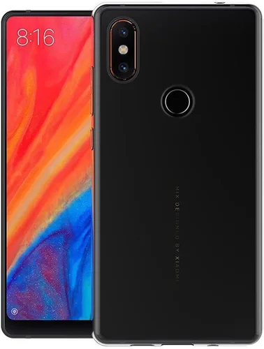 Vista 2 de MaiJin Funda para Xiaomi Mi Mix 2S (5.99 pulgadas) Soft TPU Gel Bumper Transparente Cubierta Trasera