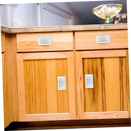 Vista 9 de Paquete de 2 tiradores empotrados ocultos de acero inoxidable cuadrados empotrados para muebles, para puerta, cajón, armario, puerta corrediza (XL)
