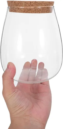 Vista 4 de 2 Sets Hydroponic Glass Vase with Cork for Orchid Cuttings