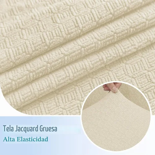 Vista 4 de HDCAXKJ Fundas de cojines de sofá seccional 100% impermeables, 8 piezas, funda seccional en forma de L, funda elástica para asiento de sofá chaise