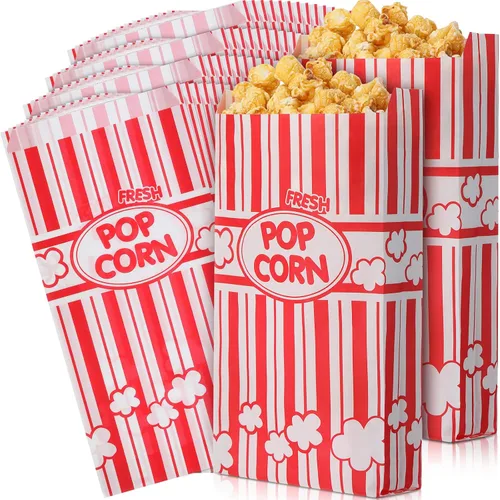 Vista 12 de Potchen 300 bolsas de palomitas de maíz desechables a granel, color negro