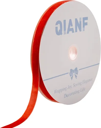 Vista 41 de QIANF Cinta de terciopelo, carrete de 1 1/2 pulgadas por 25 yardas (rojo)