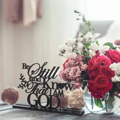 Vista 4 de Jetec Letrero inspirador "I Still Remember The Days I Prayed", letreros bendecidos para mesa, decoración motivacional, centros de mesa para el hogar