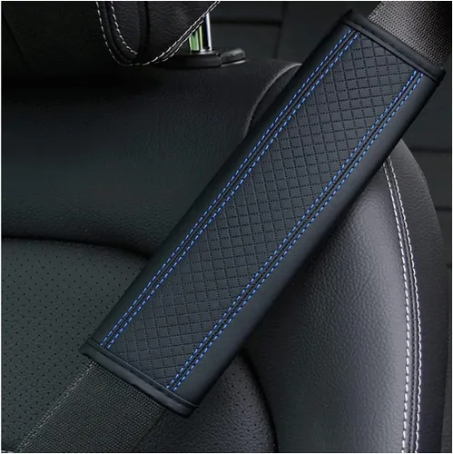 Vista 7 de zipelo - Juego de 2 piezas de fundas para cinturón de seguridad de auto, almohadillas de cuero transpirables para el hombro que protegen tu cuello