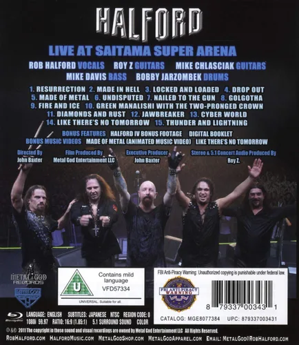 Vista 2 de Halford Live at Saitama Super Arena