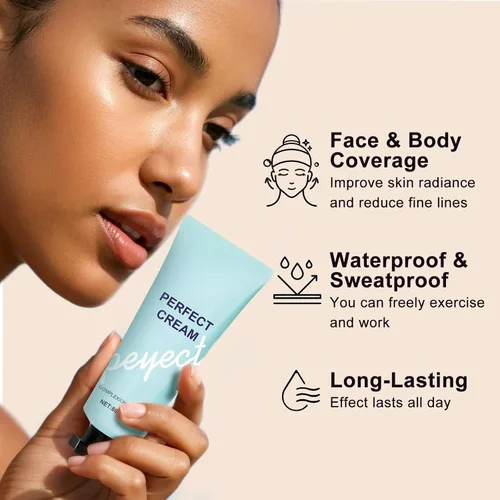 Vista 3 de Supreme CC - Crema corrector impermeable, perfeccionador de tez en crema, corrector hidratante de cobertura completa, base de crema CC de larga