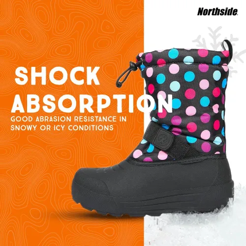 Vista 5 de Northside - Botas de nieve con aislamiento para niños pequeños y niños grandes
