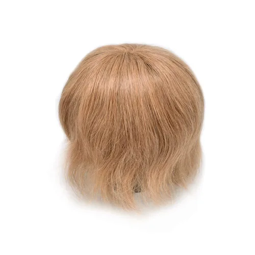 Vista 163 de Toupee for Men Hair Piece Real Human Hair Full Poly Skin Mens Toupee Mens Hair System Injected PU Hair System Invisible Hairpiece for