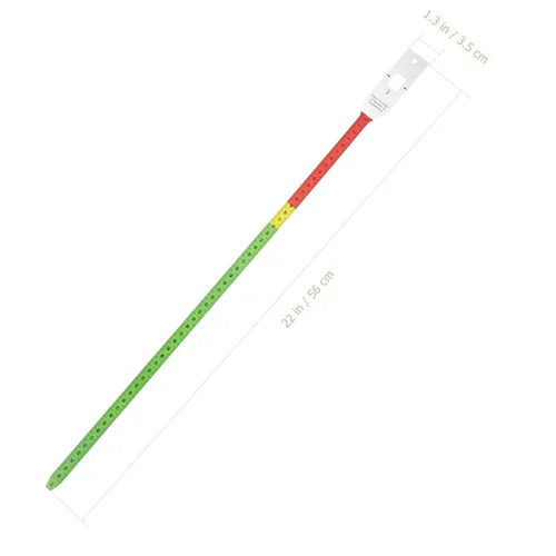 Vista 2 de Cinta métrica de cabeza de 22.0 in de circunferencia de la cabeza, herramienta de medidor de cinta métrica para bebés pediatría y brazo colorido