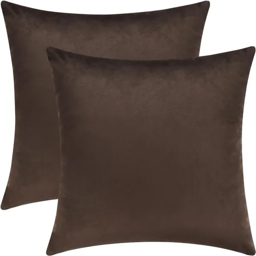 Vista 25 de Mixhug - Fundas de almohada decorativas de terciopelo, fundas de cojín para sofá y cama, juego de 2 fundas azules, 16 x 16 pulgadas
