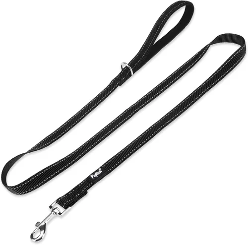 Vista 25 de PUPTECK Correa reflectante para perro con cómodo mango acolchado, correa de nailon duradera para perros pequeños, medianos y grandes, gatos Beige