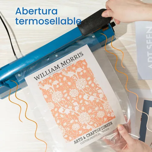 Vista 4 de 10" X 15" Open-End Flat Poly Bags (1000 Count) - 1.1 Mil Clear Plastic Bags