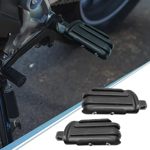 Vista 3 de F FIERCE CYCLE 1 par 0.394 in aluminio Aolly motocicleta Rearsets trasero conjunto reposapiés Peg Bike Bicicleta Ciclismo Negro para Harley Touring