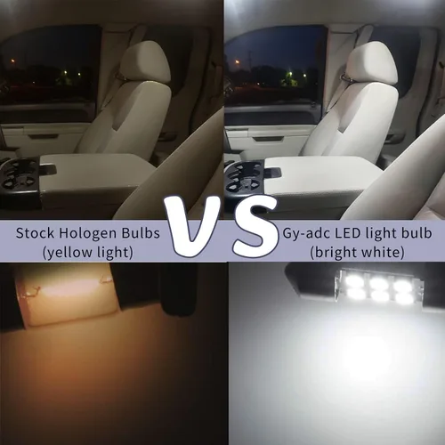 Vista 4 de Kit de luces LED interiores F250 F350 de 15 piezas para Ford F-250 F-350 1999-2016 Super Duty Blanco 6000K Paquete de iluminación LED