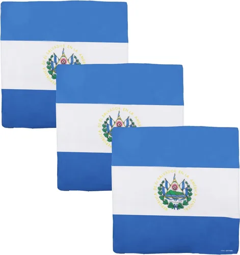 Vista 12 de Motique Accessories Juego de 3 bandanas grandes de algodón - Banderas del Caribe