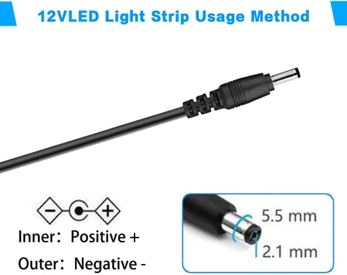 Vista 4 de 12V 2A 24W Fuente de alimentación AC 100V-240V a 12V 2A Adaptador montado en la pared 12V Conmutación para DC12V CCTV Cámara LED tira luz rc
