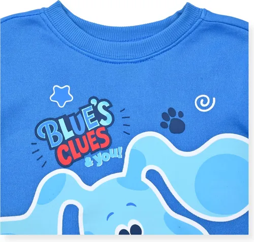 Vista 5 de Nickelodeon Blues Clues You - Conjunto de sudadera y pantalón deportivo para bebés y niños pequeños color azulazul marino