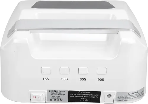 Vista 7 de Lámpara LED de uñas de gel de 72 W, sensor automático, herramientas de arte profesional, mango portátil para esmalte de uñas, gel y secadora de uñas