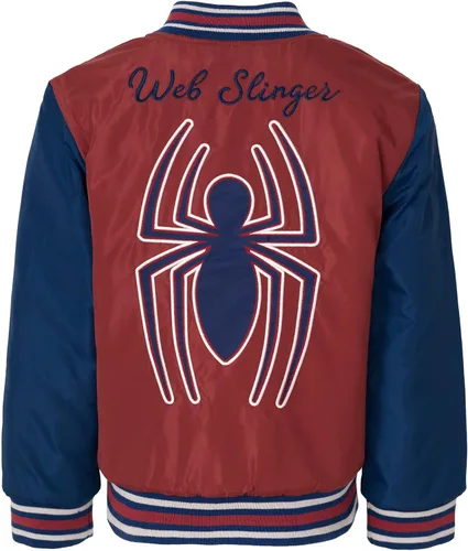 Vista 3 de Marvel Vengadores Spider-Man Varsity Bomber Chaqueta de niño a niño grande