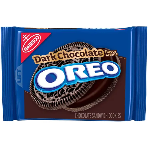 Vista 23 de OREO Galletas de sándwich de chocolate con crema sabor a chips de Java tamaño familiar, 17 onzas