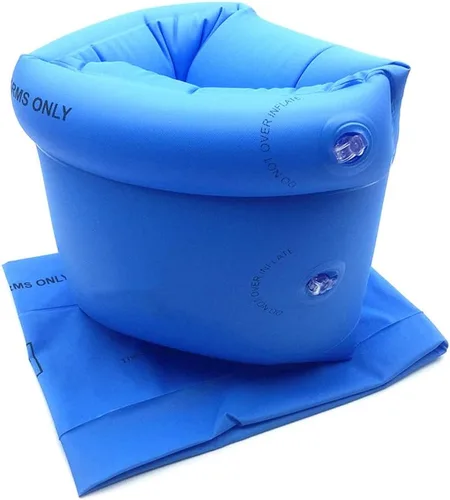 Vista 2 de Topsung Floaties Bandas de Brazo Flotador Flotadores de anillos Tubo armlets para niños y adultos, Azul, talla única