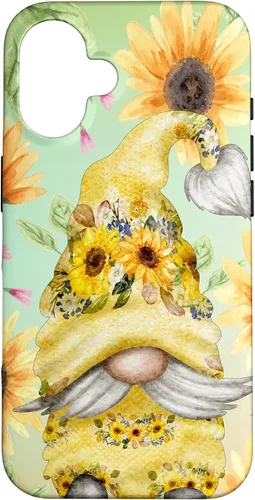 Vista 32 de Sunflower Gnome for Garden Mom Hippies Cute Summer Pattern Case for iPhone 17