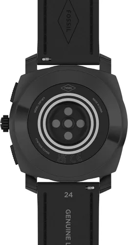 Vista 5 de Fossil Machine Gen 6 Reloj inteligente híbrido con Alexa integrado frecuencia cardíaca seguimiento de actividad oxígeno en sangre y notificaciones