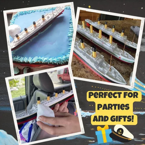 Vista 5 de TitanicToyCo HMHS Britannic Modelo de barco 1 pie de largo totalmente montado, modelo de barcos, juguetes británicos para niños, modelo de crucero