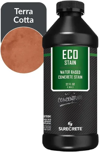 Vista 22 de Surecrete Eco Stain - Tinte a base de agua para hormigón, probador de 4 onzas, nogal