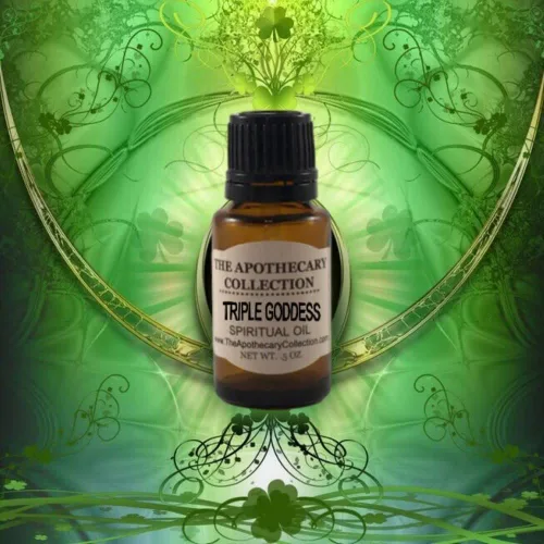 Vista 2 de TRIPLE GODDESS Celtic Spiritual Oil (aceite) for Hoodoo, Voodoo, Santeria, Wicca, Rootwork, & Spells