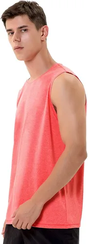 Vista 2 de Camisetas sin mangas para hombre, de secado rápido, para entrenamiento, muscular, sin mangas, para hombre, gimnasio, fitness, culturismo, correr