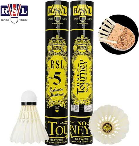 Vista 3 de No.5 Tourney Badminton Shuttlecock Birdy 12-Pack (velocidad-77)