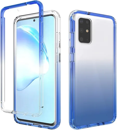 Vista 33 de Pzwoxukhov Funda para Xiaomi Poco M3 M2010J19CG M2010J19CI Caso, alta transparencia, color degradado, funda de absorción de impactos anticaída