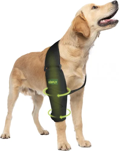 Vista 8 de Codera para perro para codo canino y hombro, displasia, osteoartritis, callos de codo, úlceras por presión, coderas de perro para una mejor